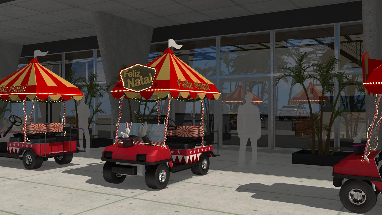 NATAL DECORAÇÃO CARRINHOS